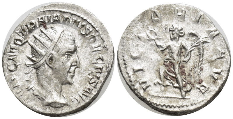 Trajan Decius, AD 249-251. AR, Antoninianus. (20mm, 4.0 g). Rome. Obv: IMP TRAIA...