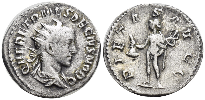 Herennius Etruscus. Antoninianus. 250-251 d.C. Rome. (19mm, 3.5 g) Anv.: Q HER E...