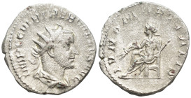 Trebonianus Gallus, 251-253. Antoninianus (3.3 Gr. 19mm.), Rome. 
Radiate, draped and cuirassed bust of Trebonianus Gallus to right, seen from behind....