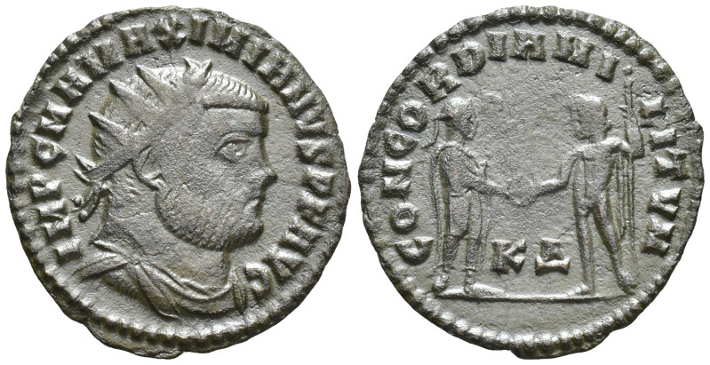 Maximianus (First reign, 286-305) AE (21mm, 2.4 g) Cyzicus, 295-299. Obv: IMP C ...