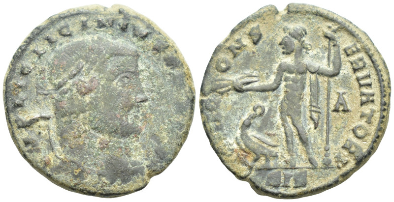 Licinius I. AD 308-324. AE Follis. Siscia. (7.8 Gr. 24mm.)
Laureate head right. ...