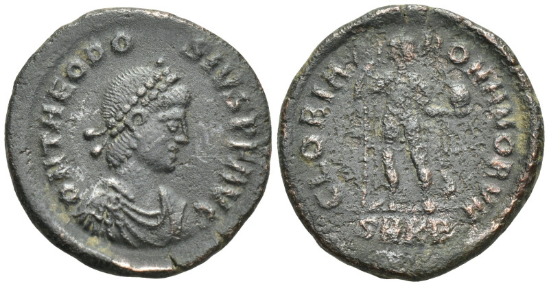 Theodosius I. Maiorina. 392-394 AD. Nicomedia. (21mm, 4.8 g) Anv.: D N THEODOSIV...