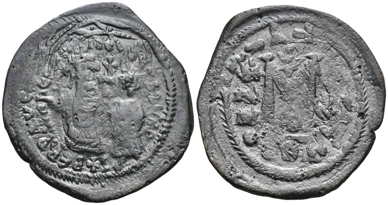 Heraclius with Heraclius Constantine (610-641). Æ 40 Nummi (32mm, 10.2 g). Const...