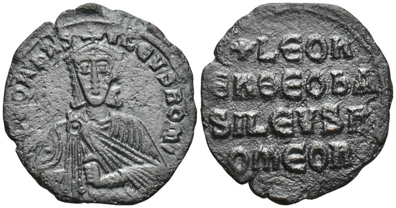 Leo VI 'the Wise' Æ Nummus. (25mm, 6.3 g) Constantinople, AD 886-912. ⧾ LЄOҺ bAS...