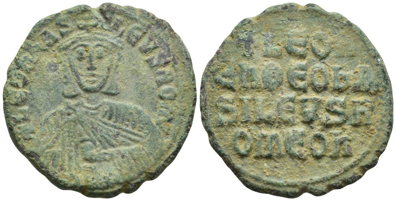 Leo VI the Wise (886-912 AD). Constantinople AE Follis (8.9 Gr. 26mm.) 
Crowned ...