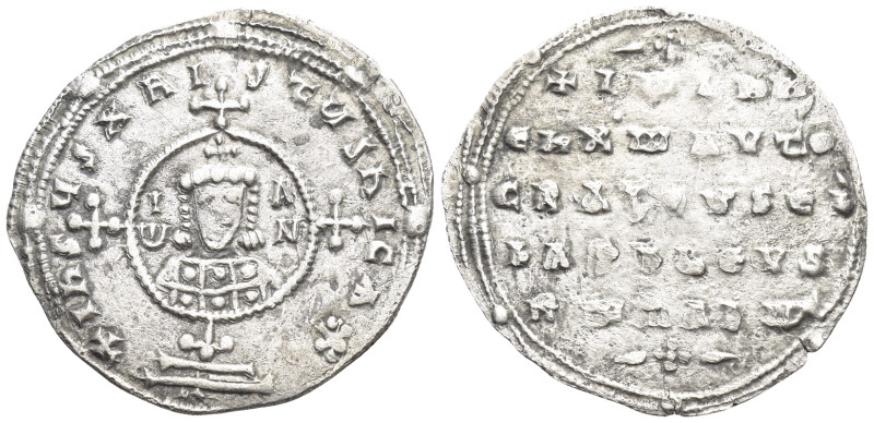JOHN I TZIMISCES, 969-976 AD. AR, Miliaresion. (21mm, 2.1 g) Constantinople. Obv...