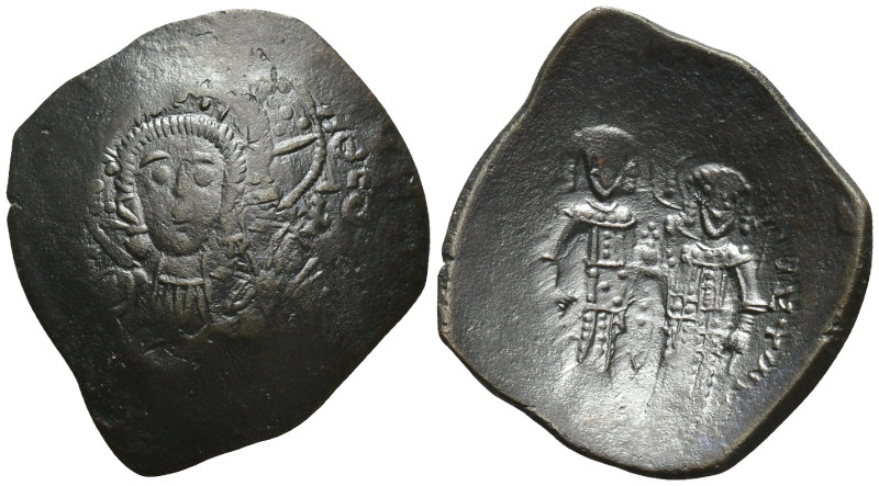 Alexius III Angelus Comnenus. AD 1195-1203. AE, Aspron Trachy. (24mm, 3.2 g). Co...