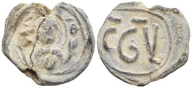 BYZANTINE LEAD SEAL. (4.9 Gr. 20mm.)