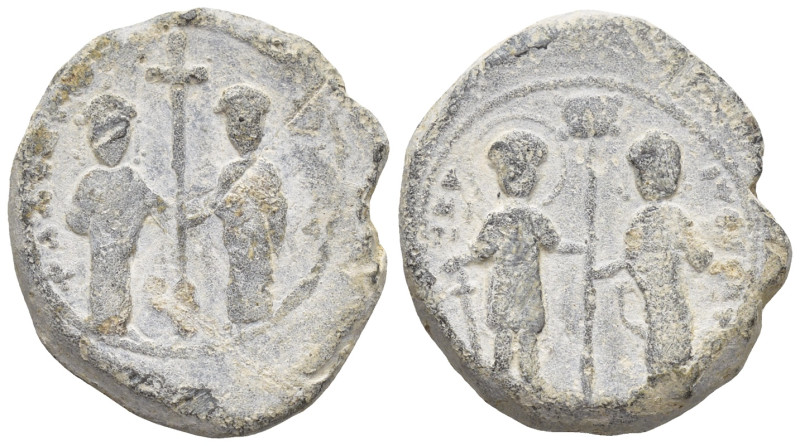 BYZANTINE LEAD SEAL. (7.3 Gr. 17mm.)
