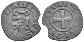 Philippe de Savoy AD 1301-1307. Corinth Denar AR (0.7 Gr. 17mm.)