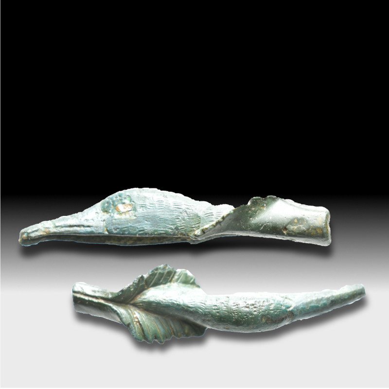 Bronze duck head. (50mm, 11.8 g)
