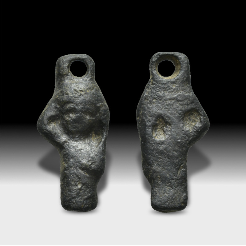 Bronze figure pendant (6.3 Gr. 31mm.)