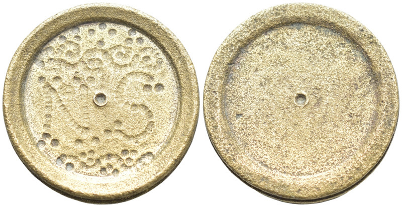 Coin weights. Circa 4th century AD. AE Six nomismata weight (26 Gr. 27mm.). 
Lar...
