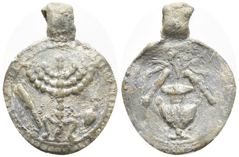 ROMANO-BYZANTINE. Judaeo-Christian Lead Pedant. Circa 4th-6th/8th centuries AD. ...