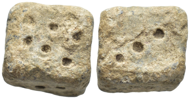 Roman Large Dice 2nd-4th century AD. (25 Gr. 14mm.)
