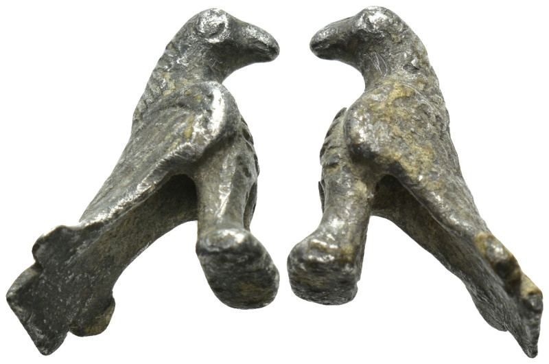 Roman period silver eagle pendant. (5 Gr. 22mm.)