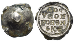 Silver stamp seal. (2.6 Gr. 14mm.)