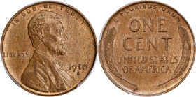 1910-S Lincoln Cent. MS-64 RB (PCGS). CAC.

PCGS# 2439. NGC ID: 22B6.

From the Knohl Collection.