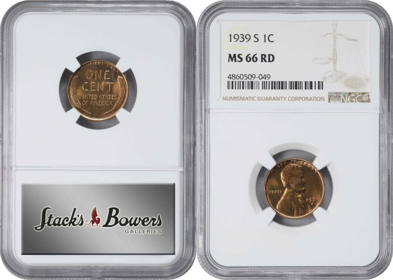 1939 Lincoln Cent. PDS Set. MS-66 RD (NGC).

All examples are individually gra...