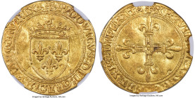 France Louis XII gold Écu d'Or ND (1498-1515) AU55 NGC, Lyon mint, Dup-647, Fr-323. 3.39gm. Particularly strong in the central areas, this offering im...