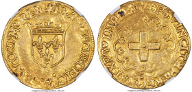 France François I gold Écu d'Or à la croisette ND (1541-1547)-B AU Details (Cleaned) NGC, Rouen mint, Fr-351, Dup-889. 3.32gm.   HID09801242017  © 202...