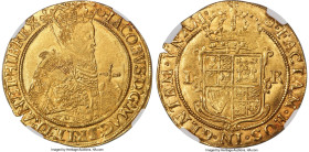 Great Britain James I (1603-1625) gold Unite ND (1605-1606) MS64 NGC, Tower mint, Rose mm, Second coinage, KM45, S-2618, N-2083, Fr-234. 10.03gm. The ...