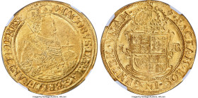 Great Britain James I (1603-1625) gold Unite ND (1604-1605) MS62 NGC, Tower mint, Lis mm, Second Coinage, KM45, S-2618, N-2083. 9.89gm. Well centered ...