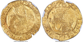 Great Britain James I (1603-1625) gold Unite ND (1605-1606) MS61 NGC, Tower mint, Rose mm, Second coinage, KM45, S-2618, N-2083, Fr-234. 10.02gm. Bril...