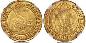 Great Britain James I (1603-1625) gold Unite ND (1606-1607) MS65 NGC, Tower mint, Escallop mm, Second coinage, KM46, S-2619, N-2084, Fr-234. 10.01gm. ...