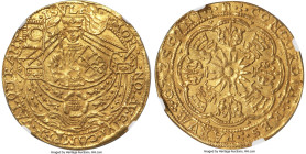 Netherlands Kampen. City gold Imitative Rose Noble ND (1590-1593) MS64 NGC, Kampen mint, Fr-151-1. 7.55gm. Regular C on flag (obverse). A rare offerin...