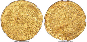 Netherlands Utrecht. Provincial gold Imitative Rose Noble ND (1600-1601) MS62 NGC, Utrecht mint, KM6, Fr-277. 7.60gm. Perfectly centered and given exc...