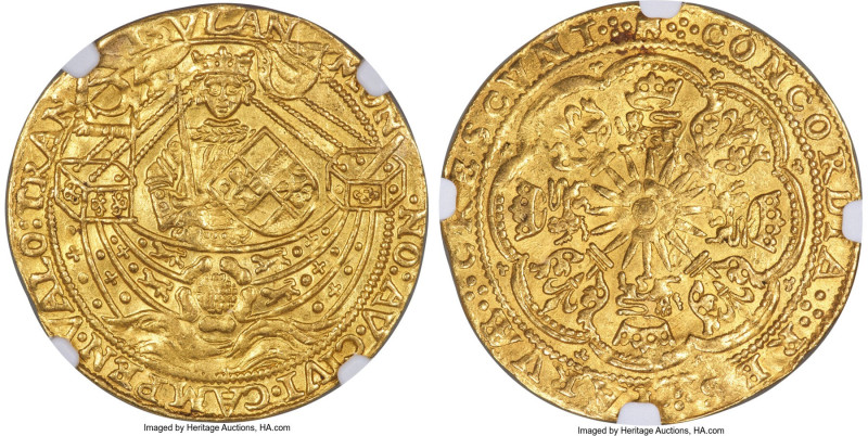 Utrecht. Provincial gold Imitative Rose Noble ND (1600-1601) Clipped NGC, Utrech...