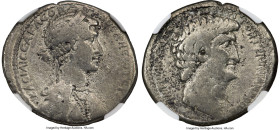 Ancients Cleopatra VII of Egypt and Marc Antony, as Rulers of the East (37-30 BC). AR tetradrachm (28mm, 14.42 gm, 12). NGC VF 5/5 - 3/5. Syria, Antio...