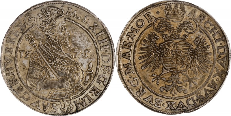 MAXIMILIAN II
1 Thaler, 1575, JÁHCHYMOV, 28,8g, Hal. 230

EF | EF