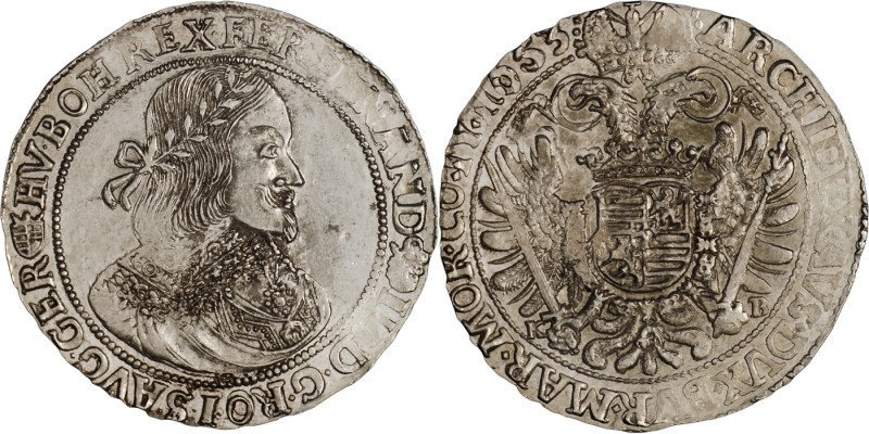 FERDINAND III
1 Thaler, 1653, KB, 28,6g, Husz. 1242

about UNC | about UNC , ...