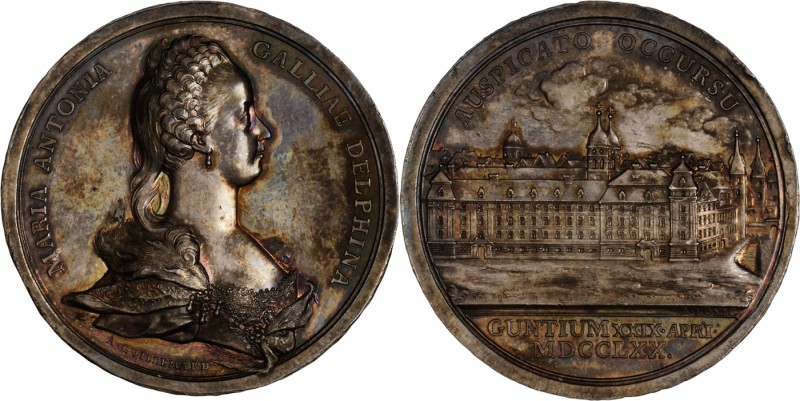 MARIA THERESA
Silver medal Arrival of Mary Antoinette at Gunzburg, 1770, Ag 900...