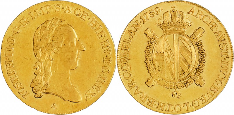 JOSEPH II
1/2 Souverain D´OR, 1789, A, 5,55g, Her. 104

about EF | about EF