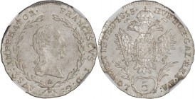 FRANCIS I/II 
5 Kreuzer, 1815, A, Her. 914

UNC | UNC , NGC MS 66