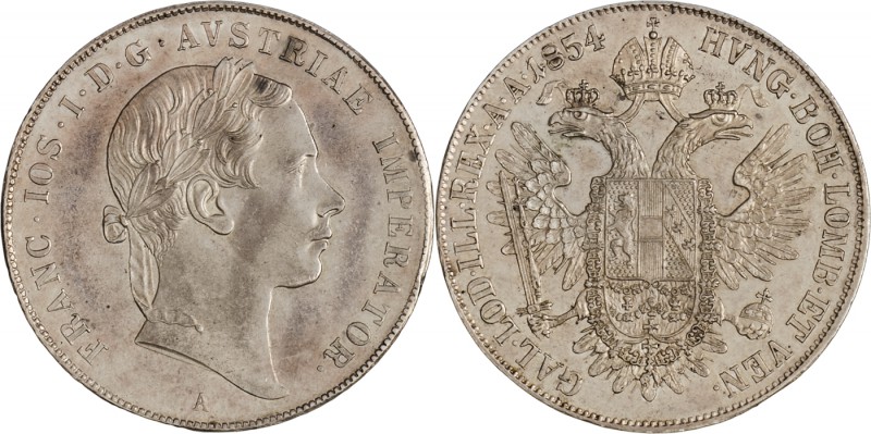FRANZ JOSEPH I
1 Thaler, 1854, A, 25,92g, Früh. 1352

UNC | UNC