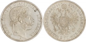 FRANZ JOSEPH I
2 Gulden, 1866, A, 24,77g, Früh. 1364

about UNC | UNC