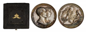 FRANZ JOSEPH I
Silver medal Birth of princess Sofia, C. Lange, original box, 1855, WIEN, Ag 900/1000 87,74 g, 55 mm, Haus. 305

UNC | UNC