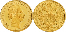 FRANZ JOSEPH I
1 Ducat, 1865, B, 3,49g, Früh. 1216

UNC | UNC