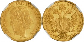 FRANZ JOSEPH I
1 Ducat, 1866, B, Früh. 1220

UNC | UNC , NGC MS 63