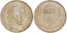 FRANZ JOSEPH I
1 Korona, 1892, KB, 4,99g, Früh. 2114

UNC | UNC