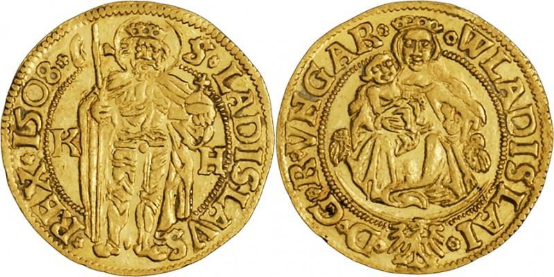 1 Ducat Vladislav II. (1456 - 1516), 1508, 3,55g, Husz. 771

EF | EF , zvlnený...