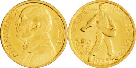 Gold medal (1 Ducat) 1933 Antonin Svehla to commemorate his 60th birthday, J. Sejnost, Au 987/1000 3,49 g, 20 mm, KREMNICA, MCH CSR1-MED8

UNC | UNC
