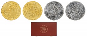 Set of medals 2019, gold medal - same weight of a 10 Ducats, silver medal - same weight of a Thaler, for the 500th anniversary of the mintage of 1st S...
