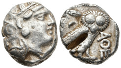 ATTICA. Athens. (Circa 353-294 BC)
AR Tetradrachm (23,2mm 17,1g)
Obv: Head of Athena to right, wearing crested Attic helmet decorated with three oli...