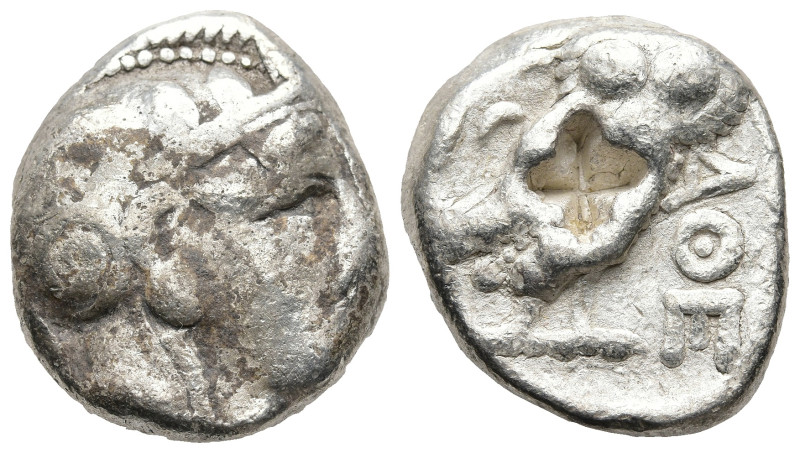 ATTICA. Athens. (Circa 353-294 BC)
AR Tetradrachm (20,9mm 17,1g)
Obv: Head of ...