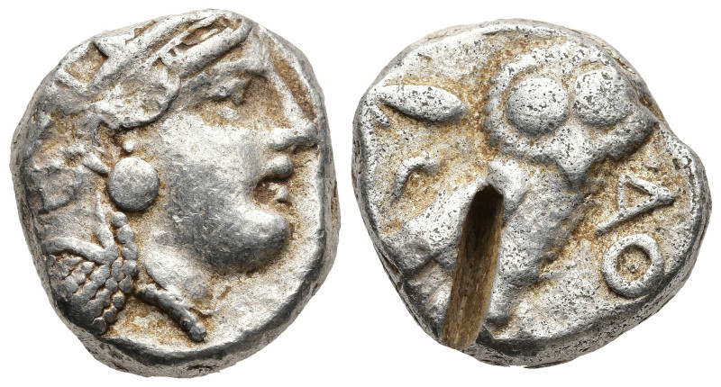 ATTICA. Athens. (Circa 353-294 BC)
AR Tetradrachm (22,1mm 17,1g)
Obv: Head of ...